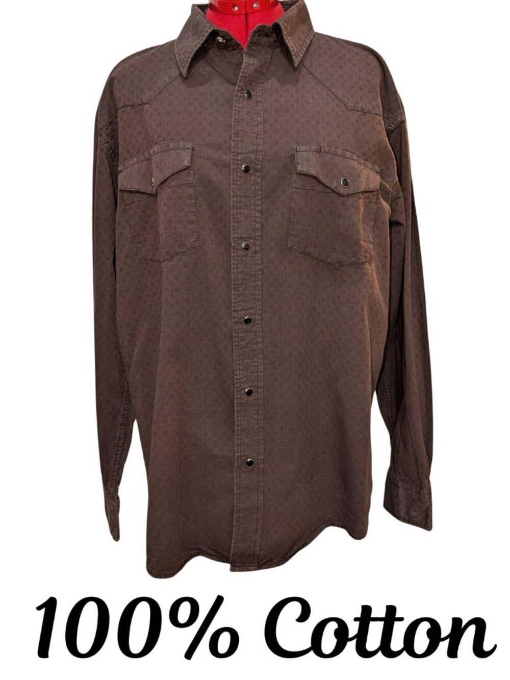 Red Ranch Men's Western Shirt- 100% cotton